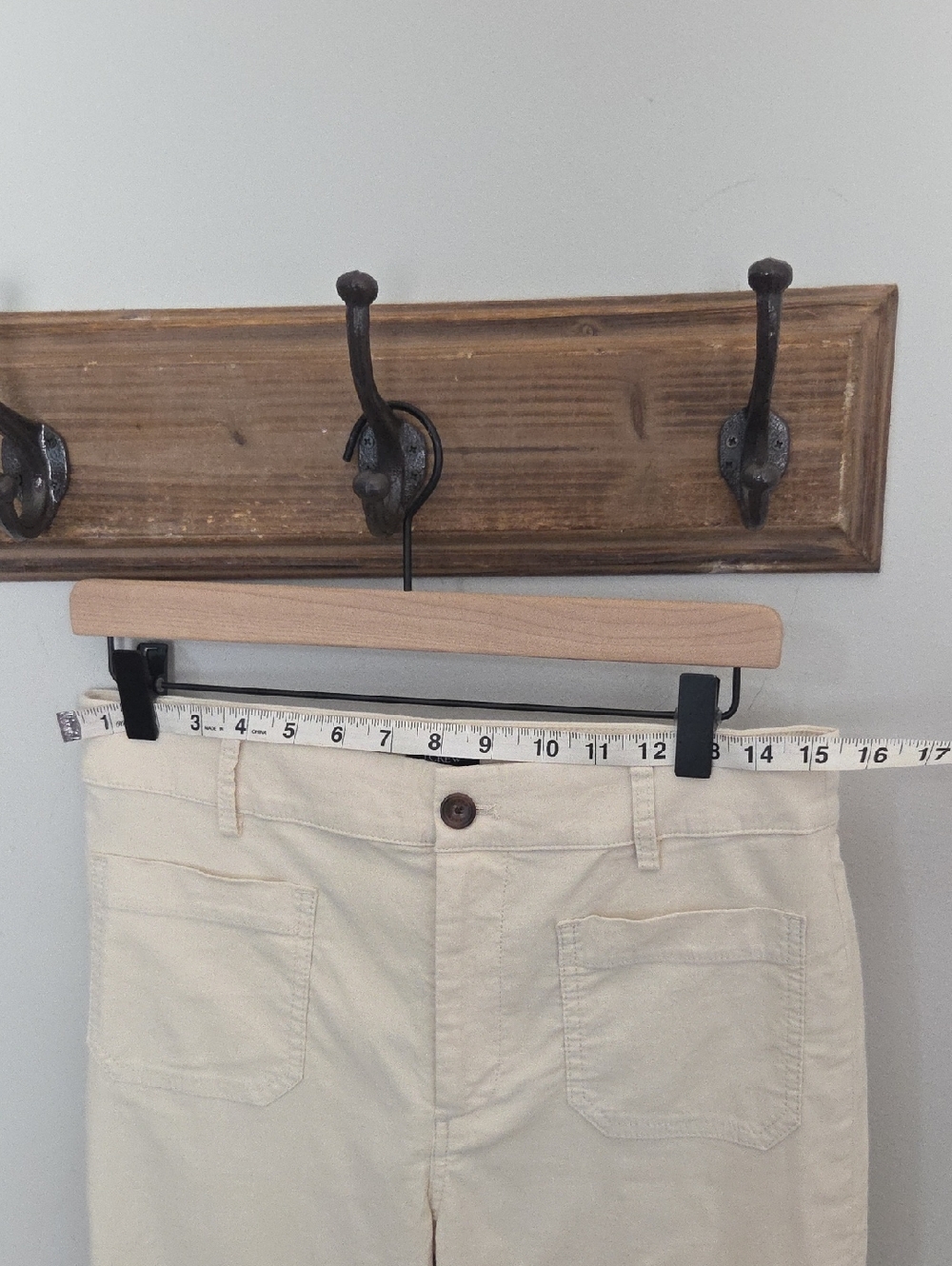 NWT J.Crew Lizzie wide-leg pant Linen Cotton Blend Size 28 Natural Color $118 - Picture 9 of 10